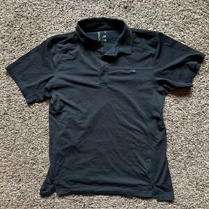 Arc'teryx Black Polo Shirt Short Sleeves Classic Design